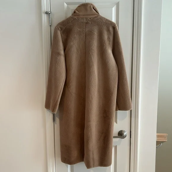 Faux Teddy Bear style coat, camel color. - Picture 7 of 10